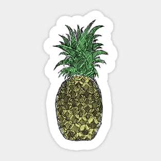 Pineapple Sketch Sticker